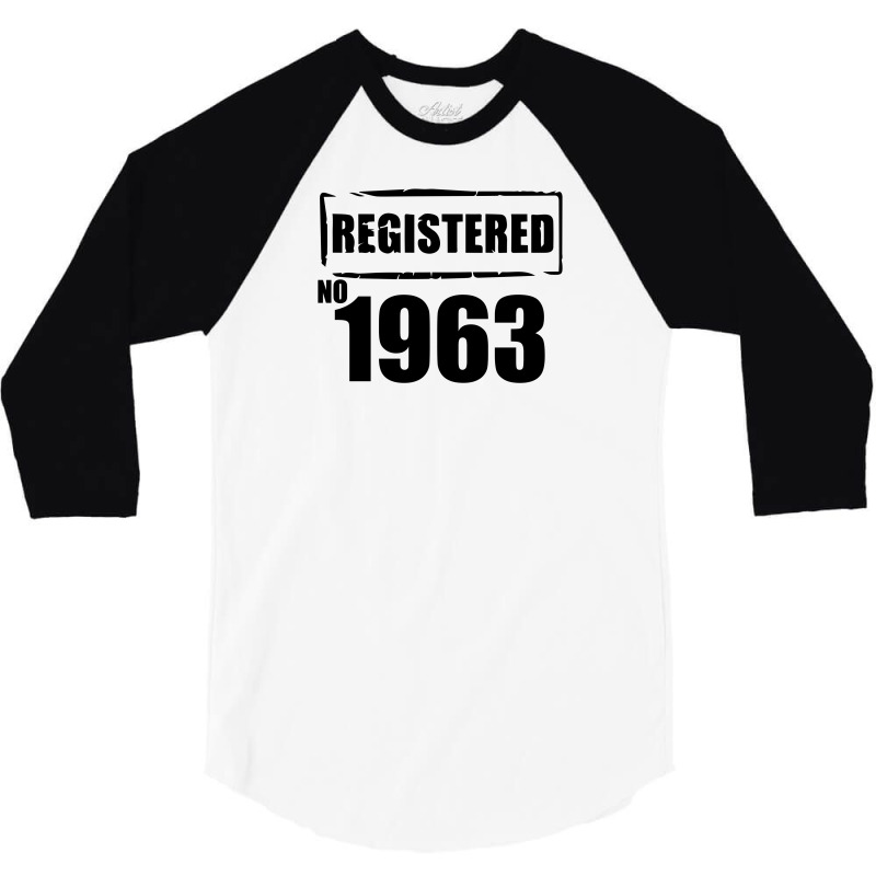 Registered No 1963 3/4 Sleeve Shirt | Artistshot