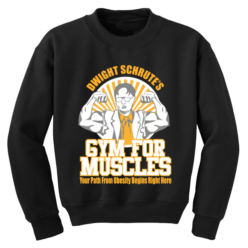 Funny Schrute's Gym For Muscles Youth Sweatshirt by kynekel | Artistshot