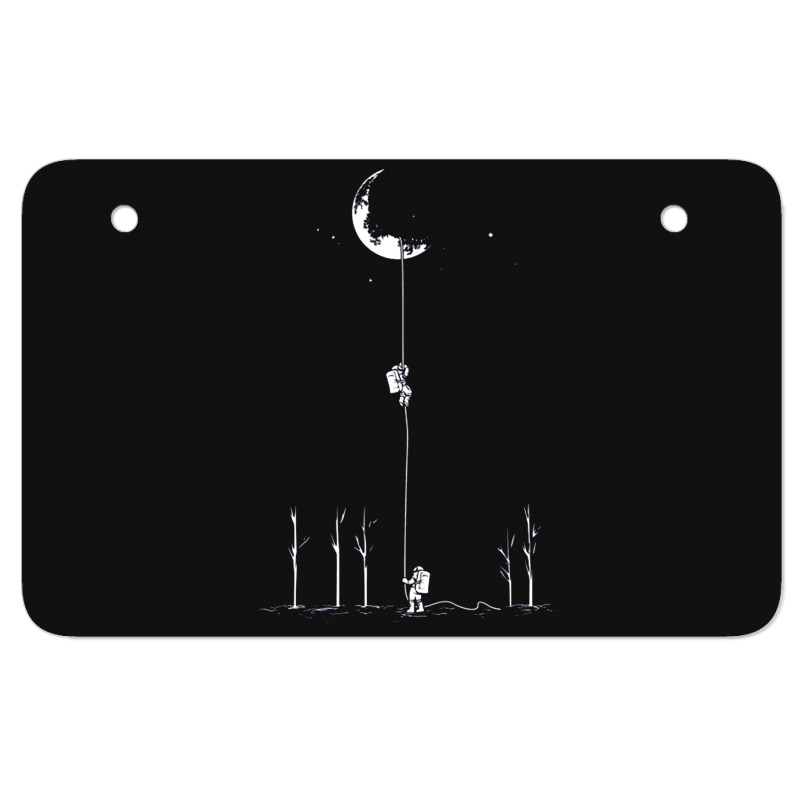 Reach For The Moon Atv License Plate | Artistshot