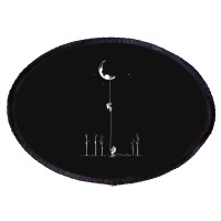 Reach For The Moon Oval Patch | Artistshot