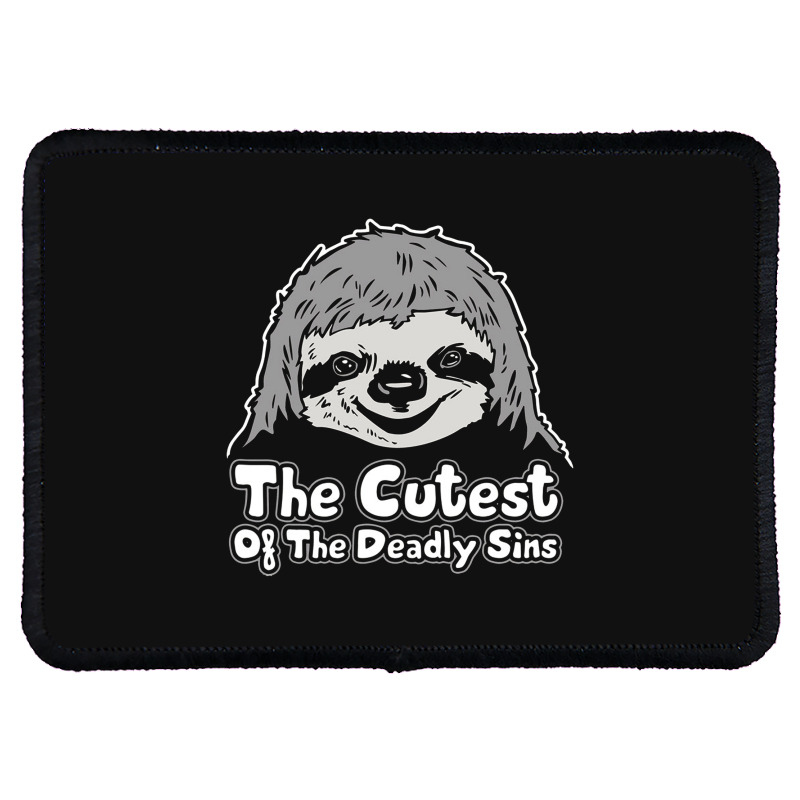 Sloth, The Cutest Of The Deadly Sins Rectangle Patch | Artistshot