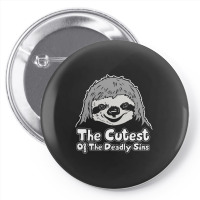 Sloth, The Cutest Of The Deadly Sins Pin-back Button | Artistshot