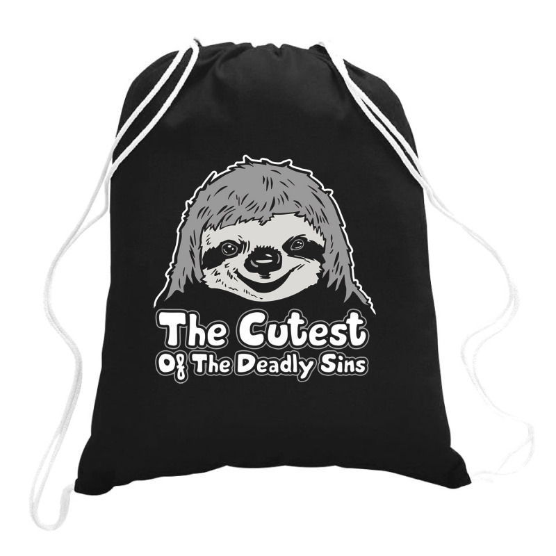 Sloth, The Cutest Of The Deadly Sins Drawstring Bags | Artistshot