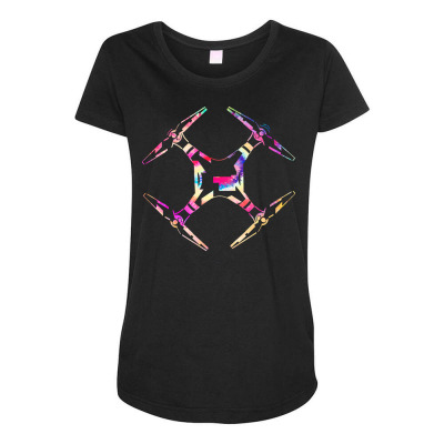 Drone T  Shirt Drone   Drone Colorful T  Shirt Maternity Scoop Neck T-shirt Designed By Darrengorczany780