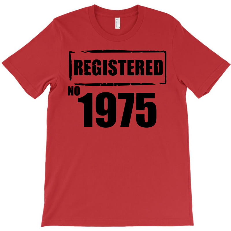 Registered No 1975 T-shirt | Artistshot