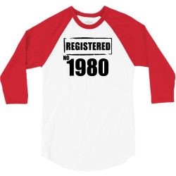 registered no 1980 3/4 Sleeve Shirt | Artistshot