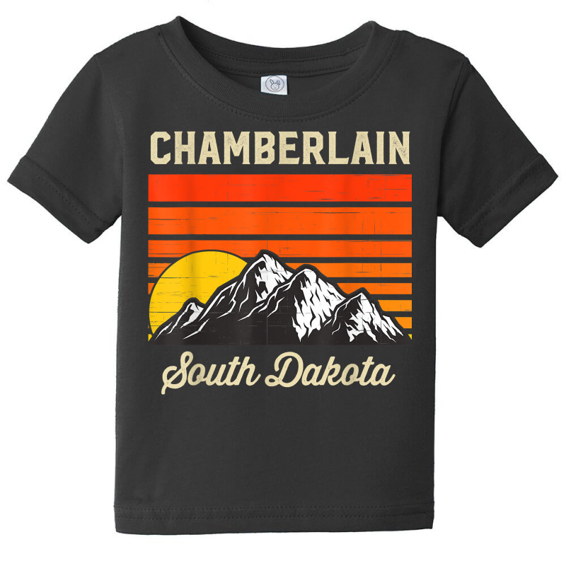 Chamberlain South Dakota Retro Vintage City State Usa T Shirt Baby Tee by jermonmccline | Artistshot