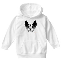 Death Metal Cat   Goth Black Cat Skull   Memento Mori T Shirt Youth Hoodie | Artistshot