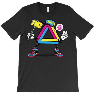 Selfie Impossible Triangle T-shirt Designed By Wiraart