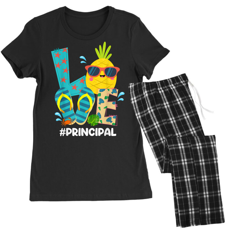 Love Principal Funny Principal Christmas In July Summer T Shirt Women's Pajamas Set by jermonmccline | Artistshot