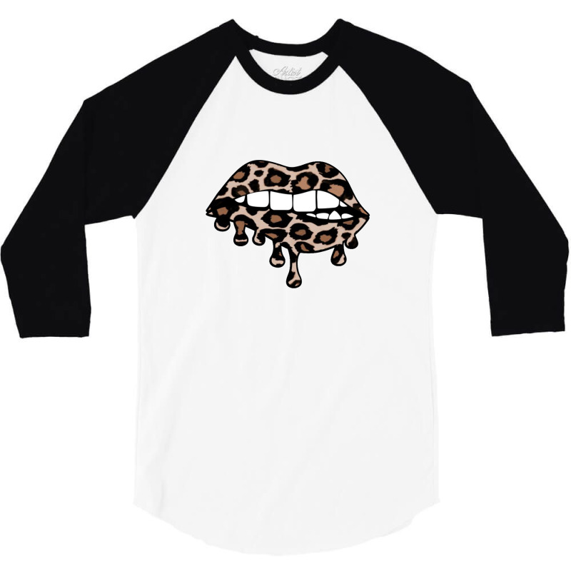 Dripping Lips 3/4 Sleeve Shirt | Artistshot