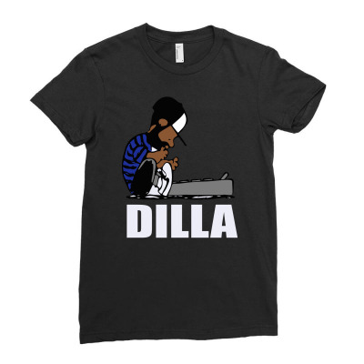 Dilla Schroeder Ladies Fitted T-shirt Designed By Henz Art