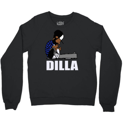 Dilla Schroeder Crewneck Sweatshirt Designed By Henz Art