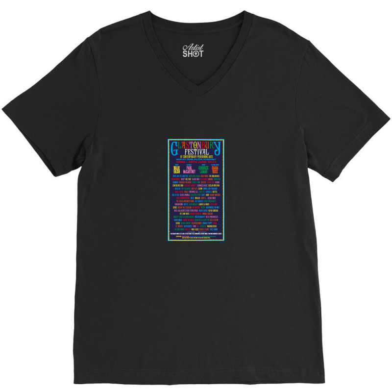 Glastonbury Festival 2022 V-Neck Tee by kivagarulu810101rh | Artistshot