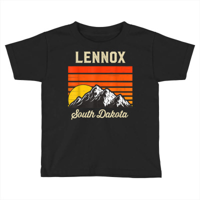 Lennox South Dakota Retro Vintage City State Usa T Shirt Toddler T-shirt Designed By Falongruz87