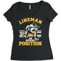 Football Lineman Funny Quotes 401 Football Women's Triblend Scoop T-shirt | Artistshot