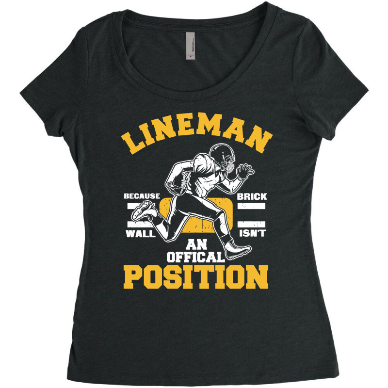 Football Lineman Funny Quotes 401 Football Women's Triblend Scoop T-shirt by offensejuggler | Artistshot