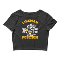 Football Lineman Funny Quotes 401 Football Crop Top | Artistshot