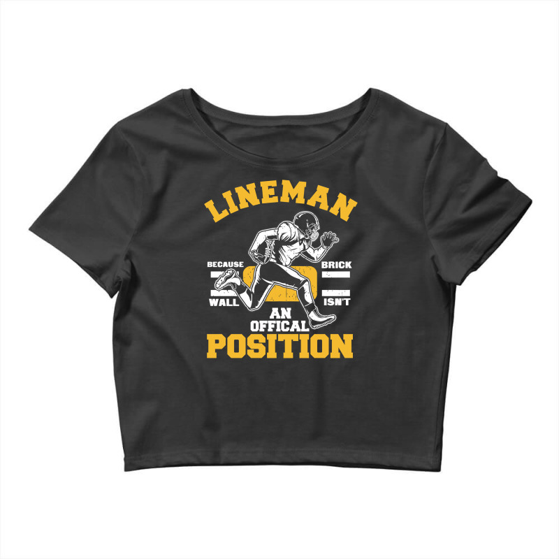 Football Lineman Funny Quotes 401 Football Crop Top by offensejuggler | Artistshot