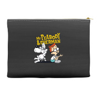 Funny Talking Mr Peabody And Sherman Accessory Pouches | Artistshot