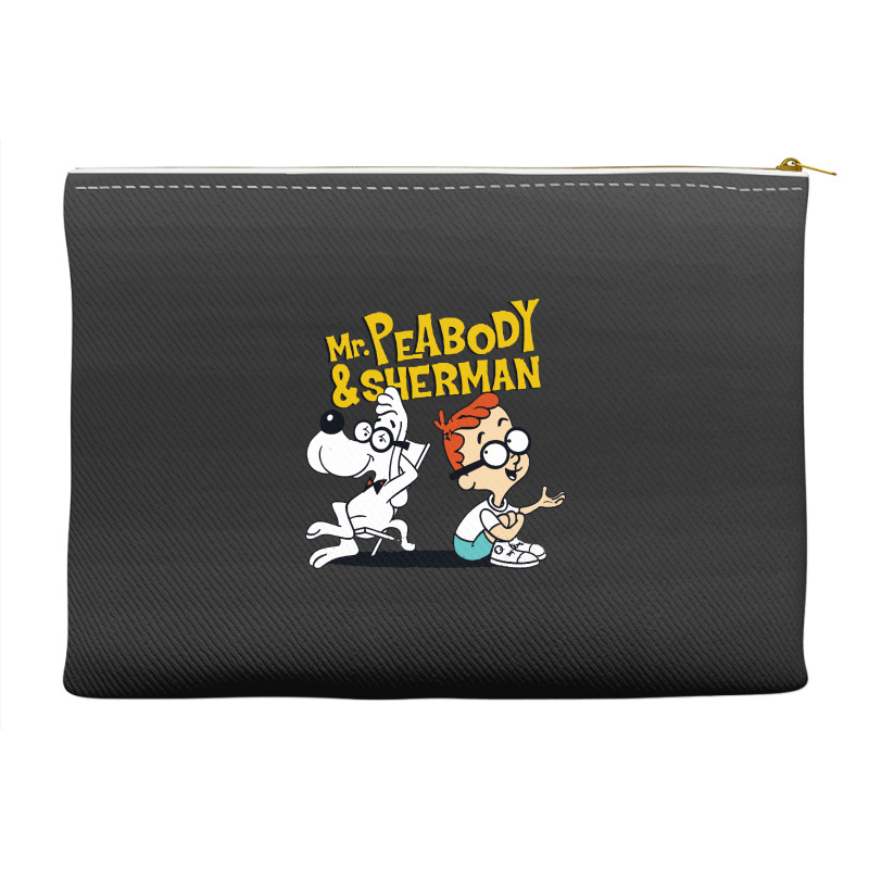 Funny Talking Mr Peabody And Sherman Accessory Pouches | Artistshot