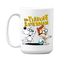 Funny Talking Mr Peabody And Sherman 15 Oz Coffee Mug | Artistshot