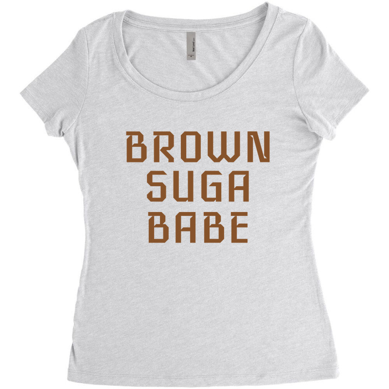 Brown Suga Babe | African American | Black Lives Women's Triblend Scoop T-shirt by ŞEN | Artistshot