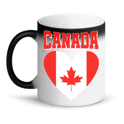 Canada T  Shirt Canada Lover Canadian Flag Maple Leaf Heart Canada T Magic Mug Designed By Alexieterry303