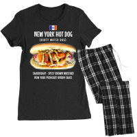 Newyork City Hot Dog Pushcart Bun Ketchup Mustard Sauerkraut T Shirt Women's Pajamas Set | Artistshot