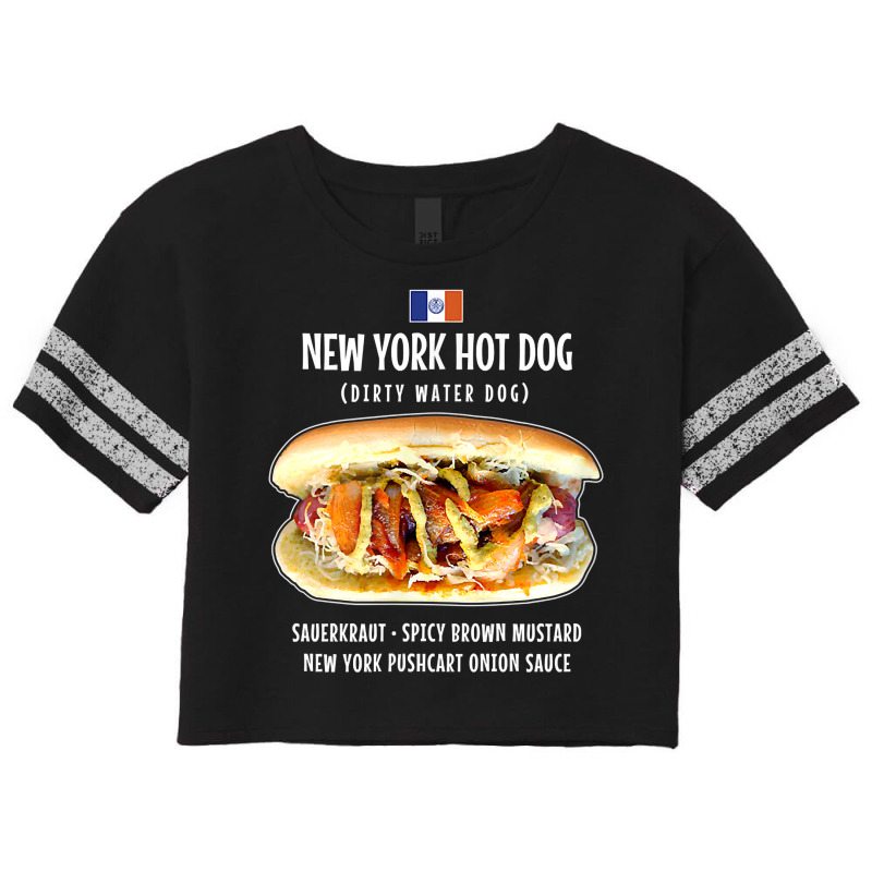 Newyork City Hot Dog Pushcart Bun Ketchup Mustard Sauerkraut T Shirt Scorecard Crop Tee by darelychilcoat1989 | Artistshot