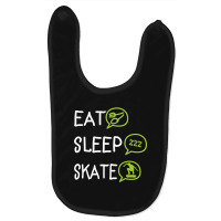 Eat Sleep Skate Baby Bibs | Artistshot