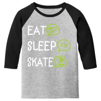 Eat Sleep Skate Youth 3/4 Sleeve | Artistshot