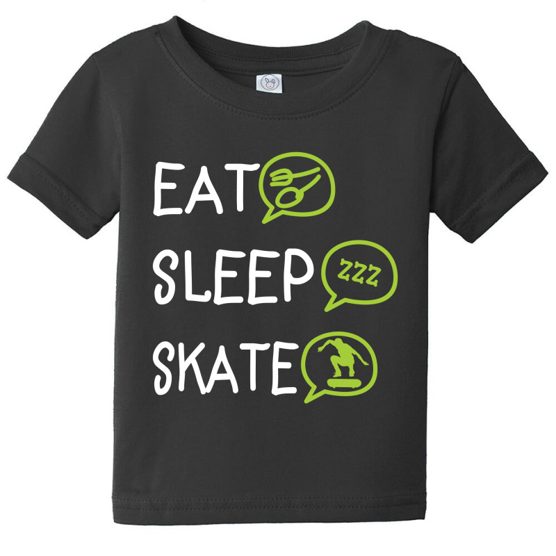 Eat Sleep Skate Baby Tee | Artistshot