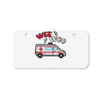 Wee Woo Emt Ambulance Responder Emergency Medical Technician T Shirt Bicycle License Plate | Artistshot