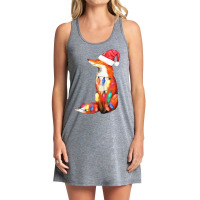 Fox Santa Hat Christmas Tank Dress | Artistshot