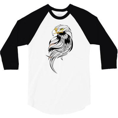 Impossible Eagle 3/4 Sleeve Shirt Designed By Impossible Designs