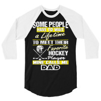 Hockey Player's Dad - Father's Day - Dad Shirts 3/4 Sleeve Shirt | Artistshot