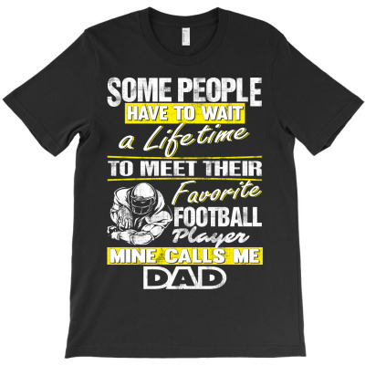 Football Player's Dad - Father's Day - Dad Shirts T-shirt Designed By Phsl