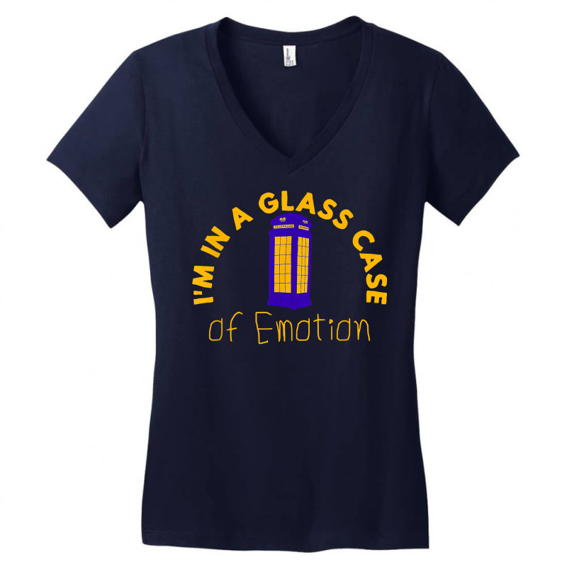 I'm In A Glass Case Of Emotion Funny Women Men T Shirt Women's V-Neck T-Shirt by darelychilcoat1989 | Artistshot