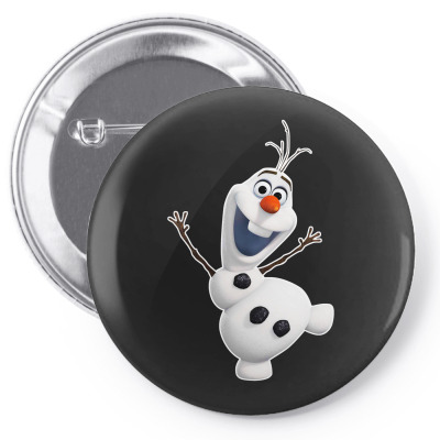 Olaf Snowman Frozen Pin-back Button Designed By Jafarnr1966