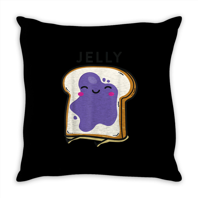 Peanut Butter& Jelly Matching Couple Shirts His Hers Outfits T Shirt Throw Pillow | Artistshot