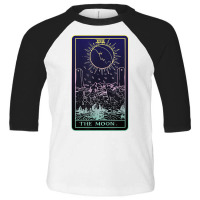 The Moon Tarot Card Witch Aesthetic Witchy Major Arcana T Shirt Toddler 3/4 Sleeve Tee | Artistshot