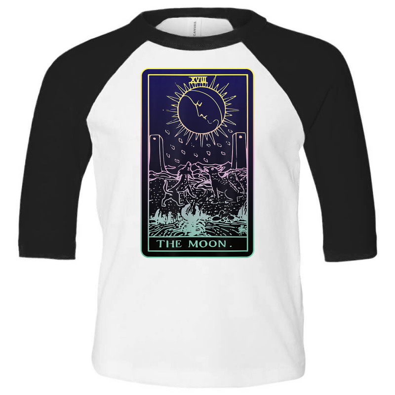 The Moon Tarot Card Witch Aesthetic Witchy Major Arcana T Shirt Toddler 3/4 Sleeve Tee by KretschmerBridge | Artistshot