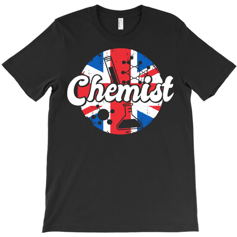 Chemistry T  Shirt Chemist U K Great Britain Flag Laboratory Chemistry T-shirt | Artistshot