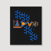 Chemistry T  Shirt Love Chemistry Science Laboratory Medicine Pharmaci Portrait Canvas Print | Artistshot