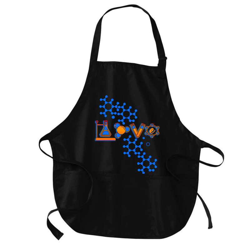 Chemistry T  Shirt Love Chemistry Science Laboratory Medicine Pharmaci Medium-length Apron | Artistshot