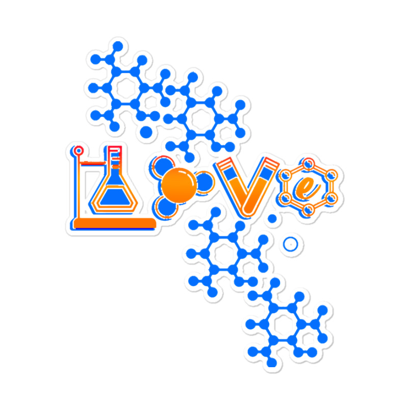 Chemistry T  Shirt Love Chemistry Science Laboratory Medicine Pharmaci Sticker | Artistshot