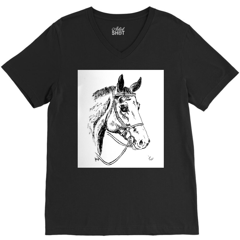 Horse V-neck Tee | Artistshot