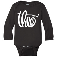 Theo Chocolate Long Sleeve Baby Bodysuit | Artistshot