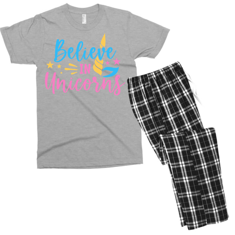 Believe N Unicorns T  Shirtbelieve în Unicorns T  Shirt Men's T-shirt Pajama Set | Artistshot